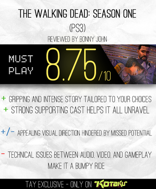 Illustration for article titled REVIEW: Telltale's The Walking Dead (Season 1) - Stormborn Edition